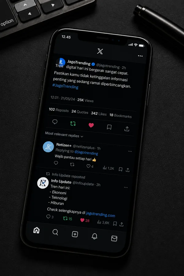 Aktivasi buzzer dan interaksi pengguna media sosial secara masif dan organik.
